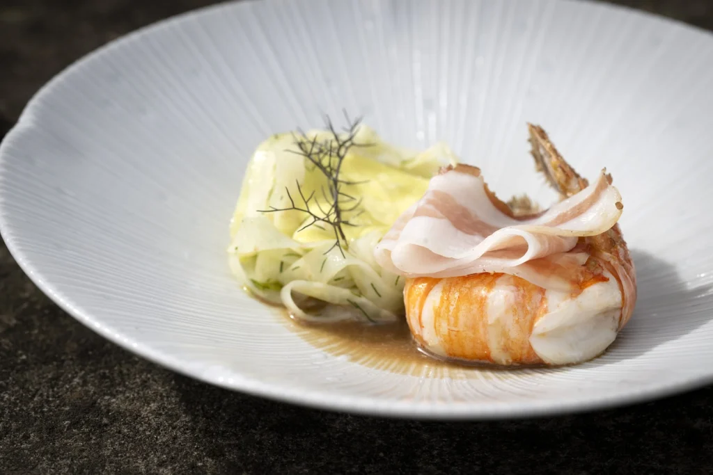 Assiette de langoustine